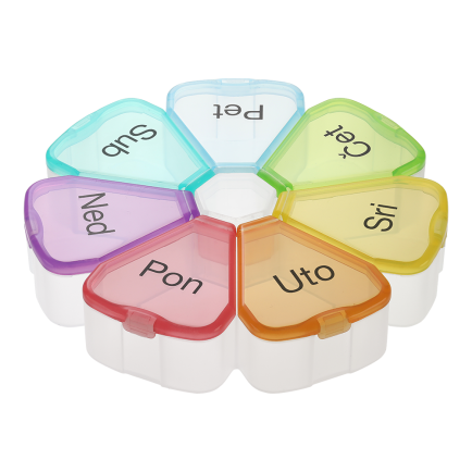 Mediblink Tjedni dozator za tablete Cvijet 1x/dan M028