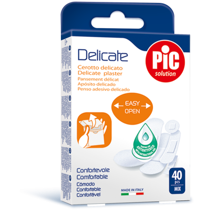 PiC Antibakterijski flaster Delicate Mix 40x