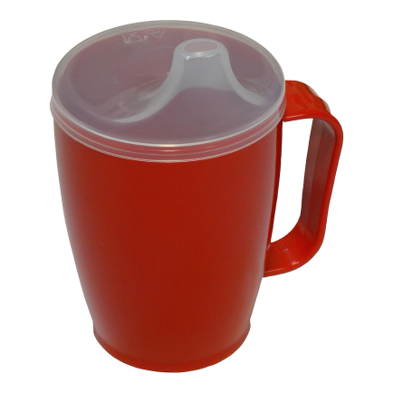 Dr.Junghans Čaša za bolesnike s nastavkom za usta crvena