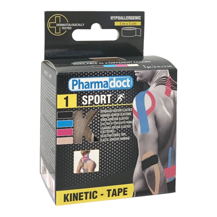 Pharmadoct Kineziološka traka 5cm x 5m boja kože