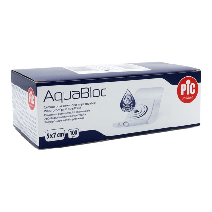 PiC Antibakterijski pooperativni flaster Aquabloc 5x7cm 100x