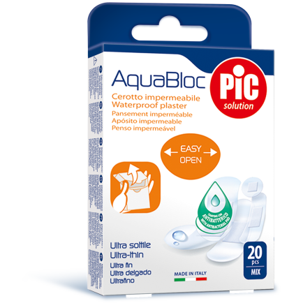 PiC Antibakterijski flaster Aquabloc Mix 20X