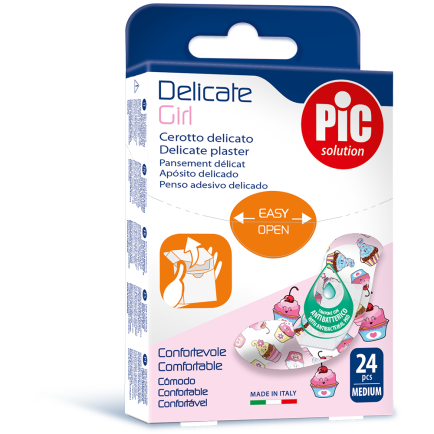 PiC Antibakterijski flaster dječji Delicate Girl 24x