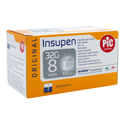 PiC Igle za davanje inzulina Insupen G32 8mm 100X