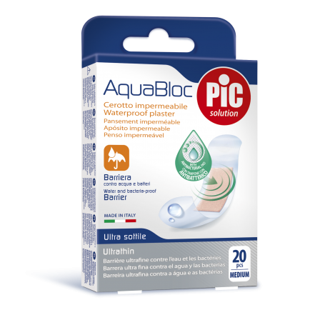 PiC Antibakterijski flaster Aquabloc Medium 20X