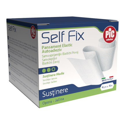 PiC Samoljepljivi elastični zavoj SelfFix 4cmX4m 