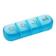 Mediblink Dnevni dozator za tablete Stela mini plavi 4x/dan M031