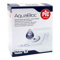 PiC Antibakterijski pooperativni flaster Aquabloc 10x8 cm 50x