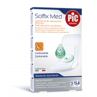 PiC Antibakterijski postoperativni flaster SoffixMed 15x8cm 5X