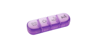 Mediblink Dnevni dozator za tablete Stela mini ljubičasti 4x/dan M030