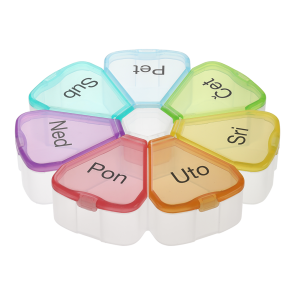 Mediblink Tjedni dozator za tablete Cvijet 1x/dan M028