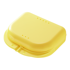 Mediblink Posudica za zubni aparat S žuta M041