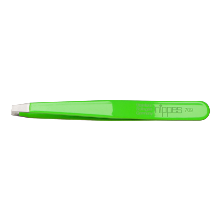 Nippes Pinceta z ravno konico, nerjaveče jeklo, zelena 9,5cm 709