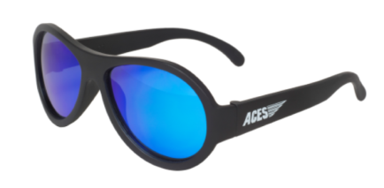 Babiators Sunčane naočale za djecu Polarized Junior Black Ops black/Blue lenses 0-2 godina BAB-049