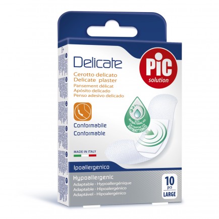 PiC Antibakterijski flaster Delicate Large 10X
