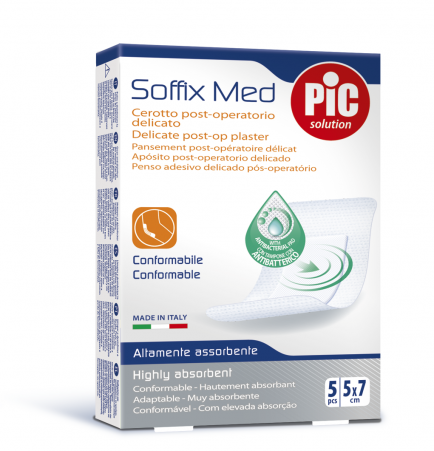 PiC Antibakterijski postoperativni flaster SoffixMed 5X7cm 5X