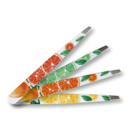 Nippes Pinceta s poševno konico, nerjaveče jeklo, citron 9,5 cm 627E - različne barve